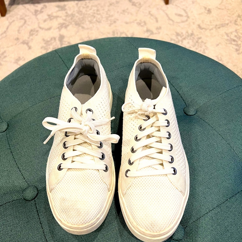 Eileen fisher size 7 mesh platform sneakers